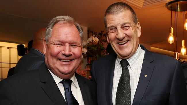 Lord Mayor Robert Doyle and Jeff Kennett at the Men of Melbourne lunch in 2015.