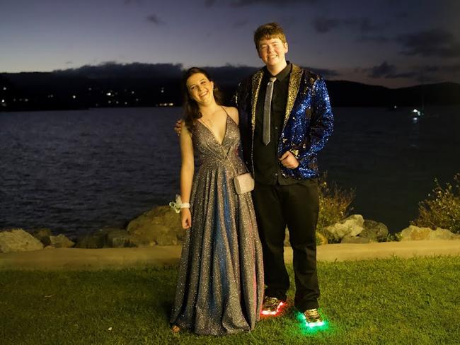 Harmony Sanderson and Heath Yule arriving to the Proserpine State High School Year 12 Formal held at the Whitsunday Marine Club on Wednesday, November 16, 2022.