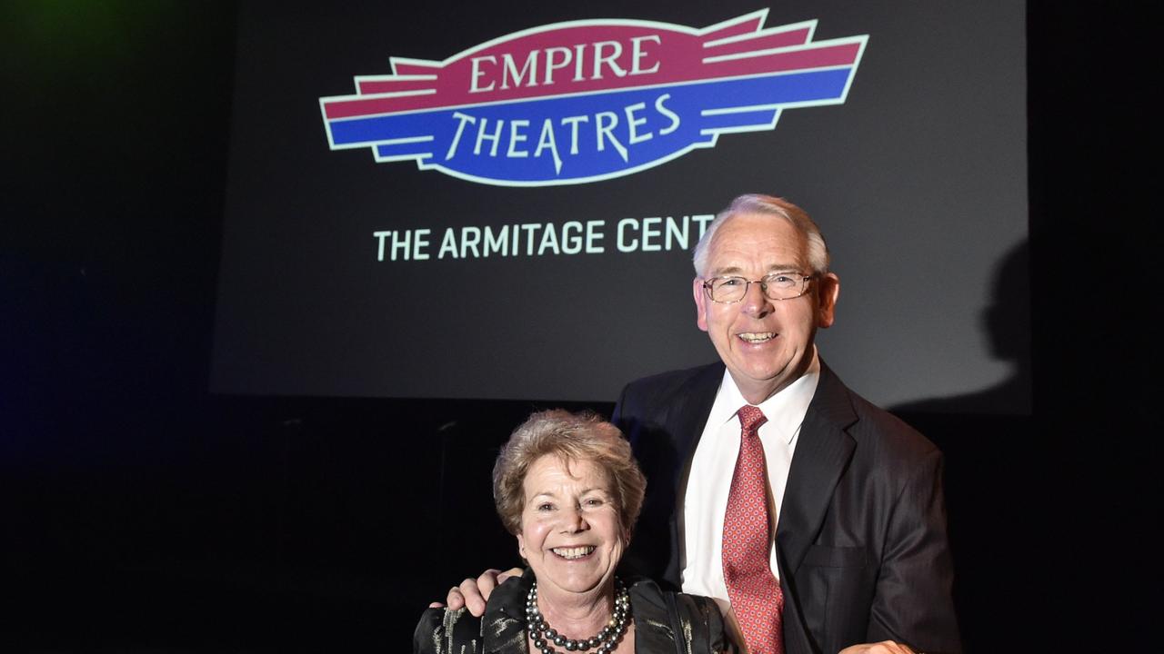 Conchita Armitage and Clive Armitage attending the official opening of The Armitage Centre at the Empire Theatre in Toowoomba, Queensland. Picture: Bev Lacey