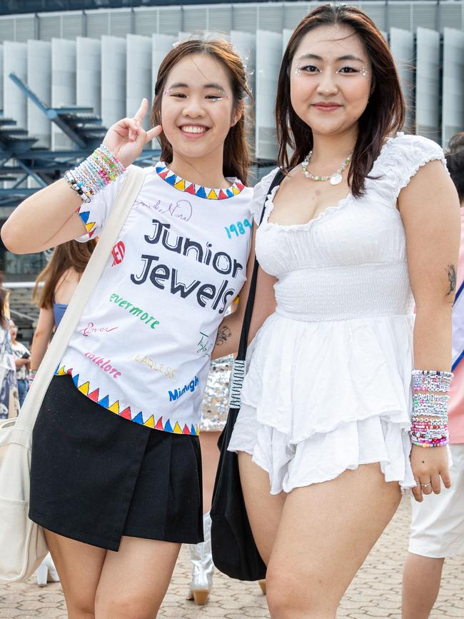 SYDNEY, AUSTRALIA - Daily Telegraph Photos February 26, 2024: Nicole and Angela at Taylor Swift's The Eras Tour concert held at Accor Stadium in Sydney. Picture: Christian Gilles