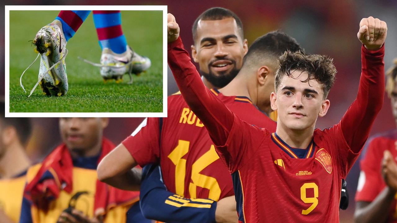 World Cup 2022: Truth behind Spain teen sensation Gavi’s shoelace ...