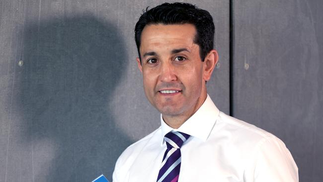 Leader of the Queensland Opposition David Crisafulli will front the Brisbane Media Club next week, replacing Premier Annastacia Palaszczuk. Picture: Steve Pohlner.