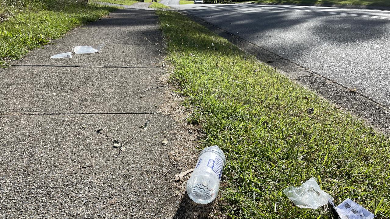 Items left behind at the scene on Woodlands Way, Parkwood.