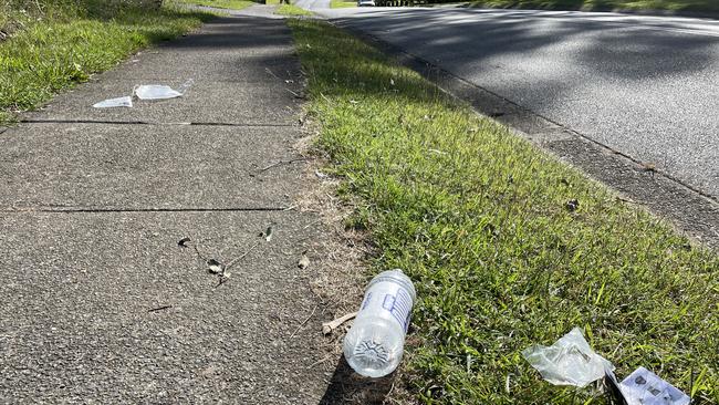 Items left behind at the scene on Woodlands Way, Parkwood.
