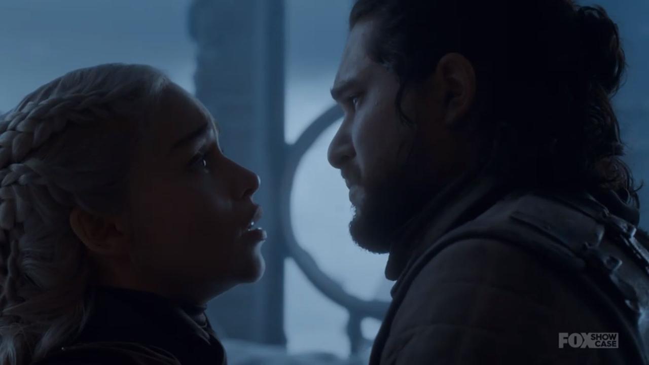 A deadly embrace: Dany is stabbed in the heart by Jon. Picture: Foxtel