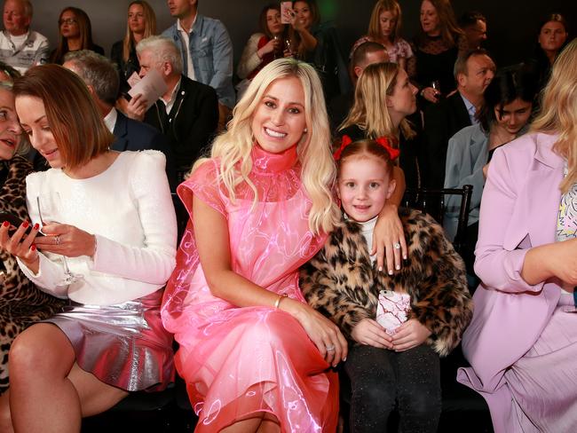 Roxy Jacenko and her daughter Pixie Curtis front row. Picture: Toby Zerna