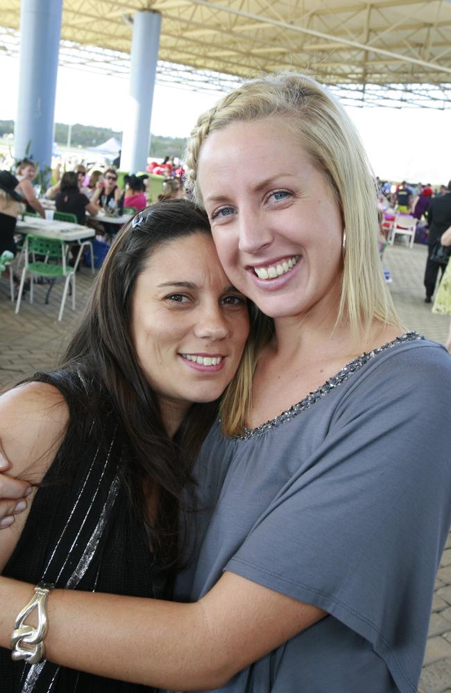 Fernanda McDonald and Chelsey Taylor in 2009. Picture: Barry Leddicoat
