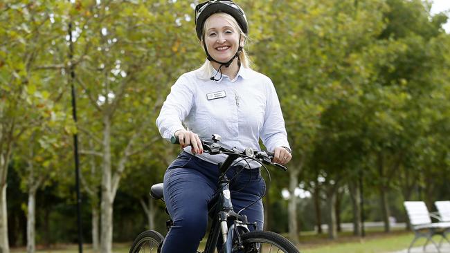 Bicycle NSW’s GM of public affairs Bastien Wallace at Bicentennial park. Picture: John Appleyard