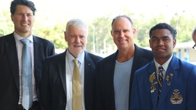 John Eales, College Peter McLoughlin, Matthew Hayden and Floyd Aubrey.