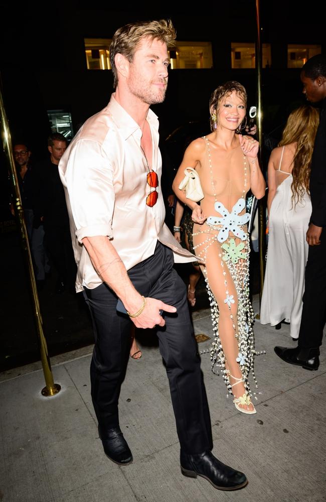 Ora partied with Chris Hemsworth. Picture: Diamond / BACKGRID