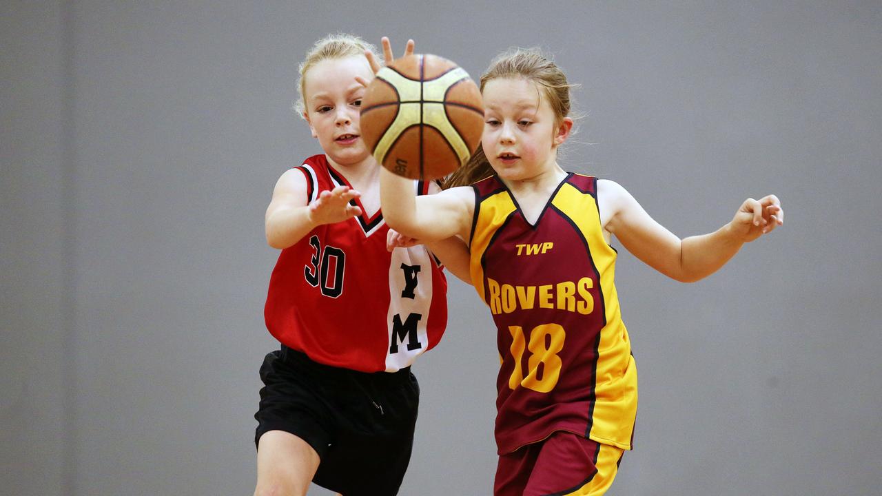 Rovers v YMCA. Under 10s junior basketball at Geelong Arena courts on Saturday morning. Picture: Alan Barber