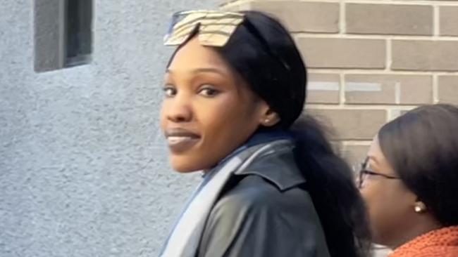 Adeng Awudcok sentenced for deal with property proceeds of crime. Allegedly took $2500 although knew money was not hers, which somehow got into her bank account. Picture taken at Sutherland Local Court on May 30 2023. Picture: Ashleigh Tullis