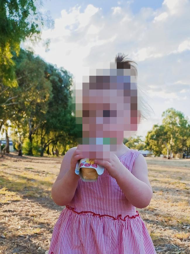 The girl was returned to her mother’s care after ingesting methamphetamine at four months old. Picture: Supplied