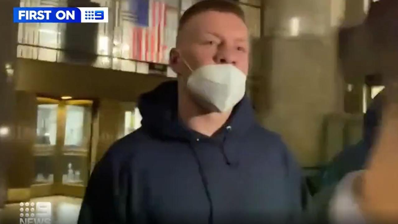 Jordan De Goey will make his next US court appearance via Zoom. Picture: Channel 9