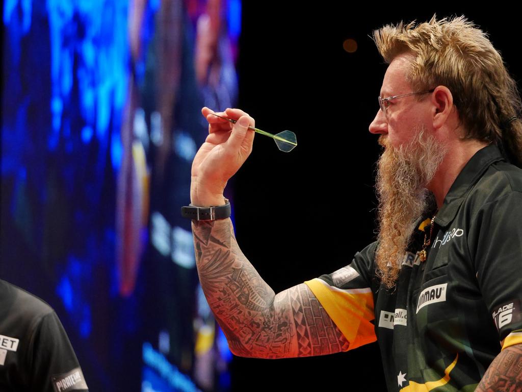 Simon 'The Wizard' Whitlock is set to feature in an All-Star darts night during the British and Irish Lions tour. Picture: Rachael Jones / Darts Downunder