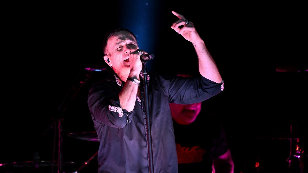 BRISBANE, AUSTRALIA - JUNE 21: Shannon Noll performs ahead of game two of the State of Origin series between the Queensland Maroons and the New South Wales Blues at Suncorp Stadium on June 21, 2023 in Brisbane, Australia. (Photo by Bradley Kanaris/Getty Images)