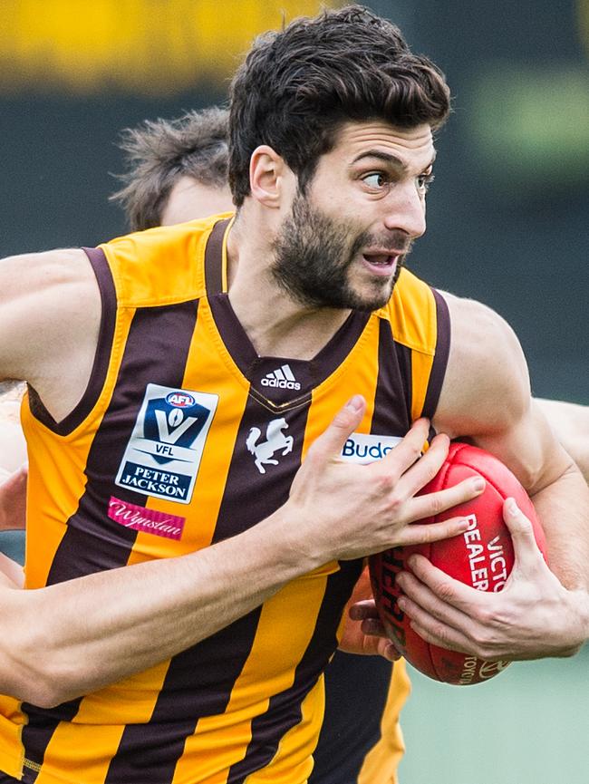 At 26 David Mirra finally has his AFL opportunity. Picture: Stuart Walmsley