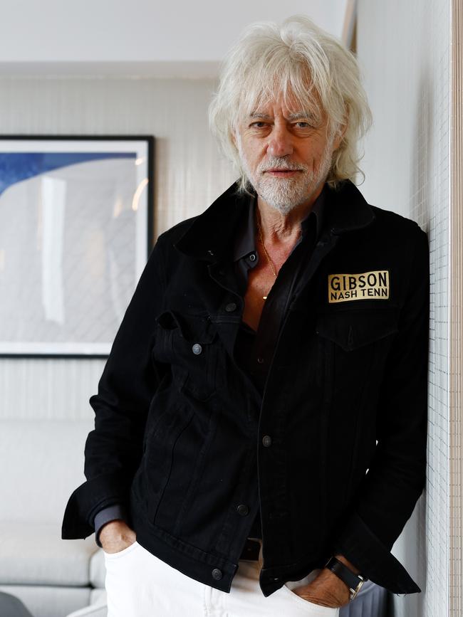 Bob Geldof in Sydney, November 2024. Picture: Jonathan Ng