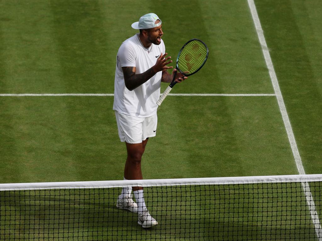 Kyrgios is through to his first grand slam final. Picture: Getty Images