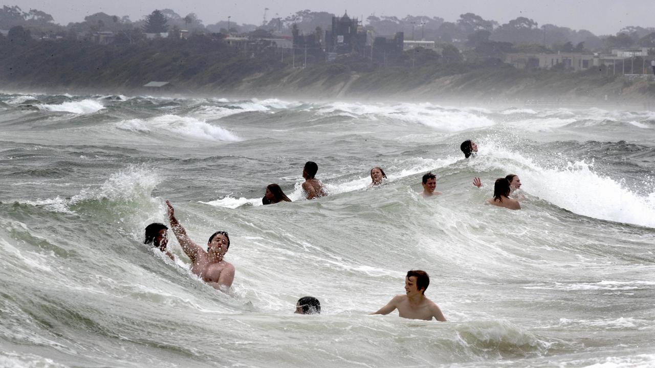More than nine million people currently fall under a severe weather warning, with conditions expected to peak on Tuesday. Picture: NewsWire / David Geraghty