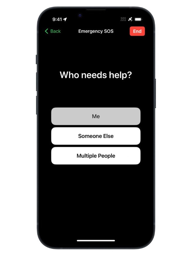 The questions were designed in partnership with emergency experts. Picture: Supplied/Apple