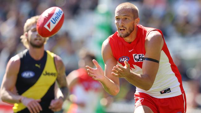 Veteran Swan Sam Reid isn’t contracted for next year yet. Picture: Michael Klein