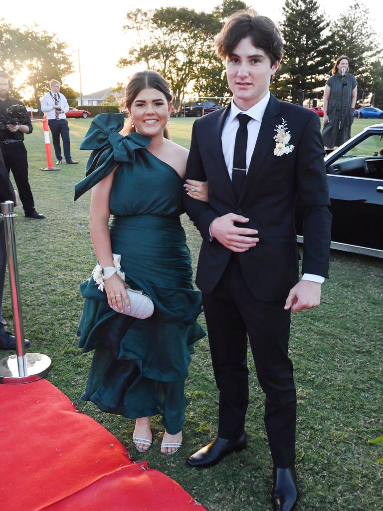 Oscar Wemmerslager and Dusty Whitehead at the 2024 Rockhampton Grammar School formal.