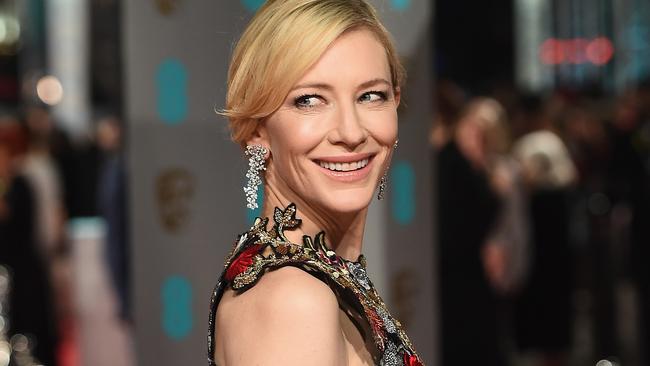 LONDON, ENGLAND - FEBRUARY 14: Cate Blanchett attends the EE British Academy Film Awards at the Royal Opera House on February 14, 2016 in London, England. (Photo by Ian Gavan/Getty Images)