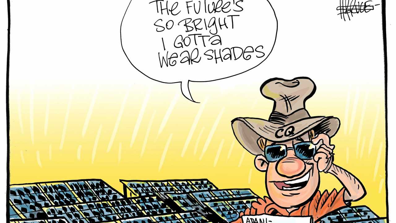 Harry Bruce cartoon adani solar farm. Picture: contributed