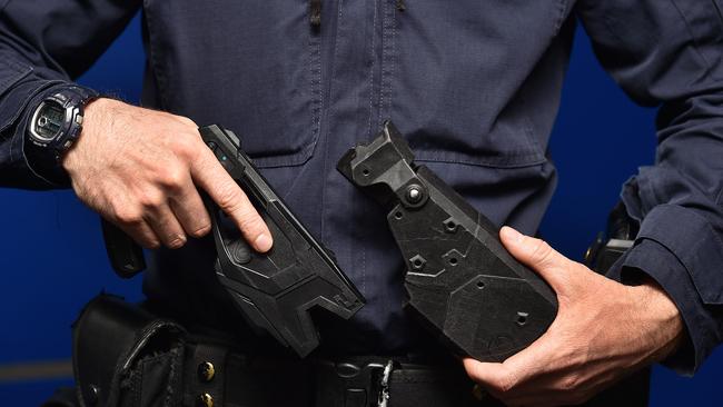 Every frontline police officer would carry a Taser in a game-changing plan as figures show they stop dangerous offenders in almost every instance. Picture: Ellen Smith