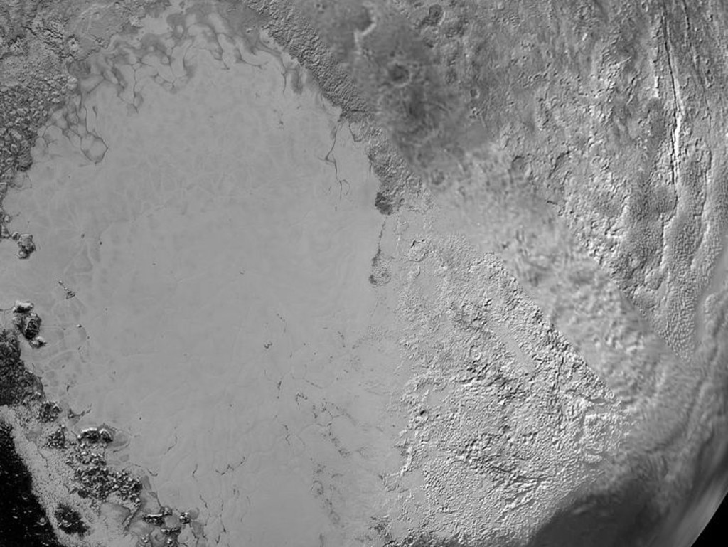 Pluto's famous heart-shaped Tombaugh Region. Picture: New Horizons