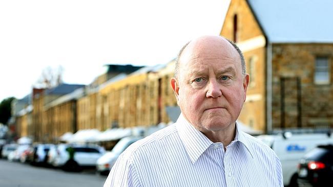 On the docks: Fair Work Building and Construction inspectorate director Nigel Hadgkiss in Hobart.