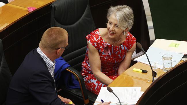 Greens leader Doctor Rosalie Woodruff. Question time in the Tasmanian parliament. Picture: Nikki Davis-Jones