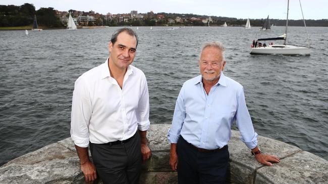 Long-term Asset Management chairman Tony Shepherd with managing director Chris Craddock. Hollie Adams/The Australian