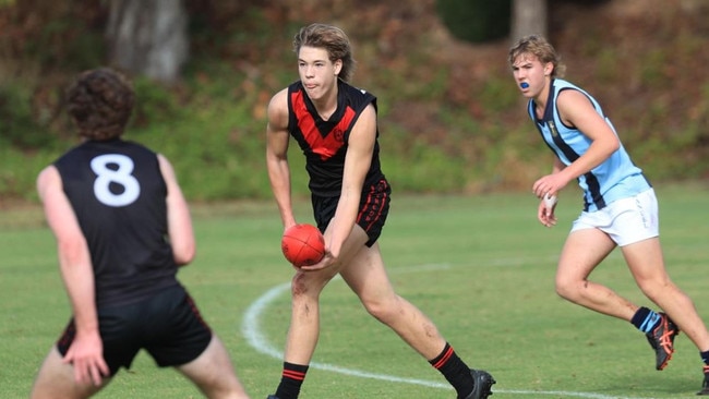 Rostrevor utility Finn Wakelin has been a star for the college's First XVIII side. Picture: Claude Beltrame