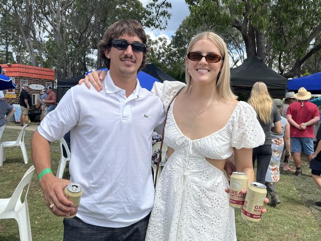 Zoe Gallagher and Isaac Pamero at the Torbanlea Picnic Races.