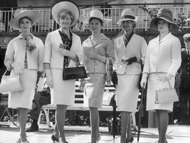 1964. Winners in the Fashions in the Field contest at Flemington in 1964. Picture: Instagram