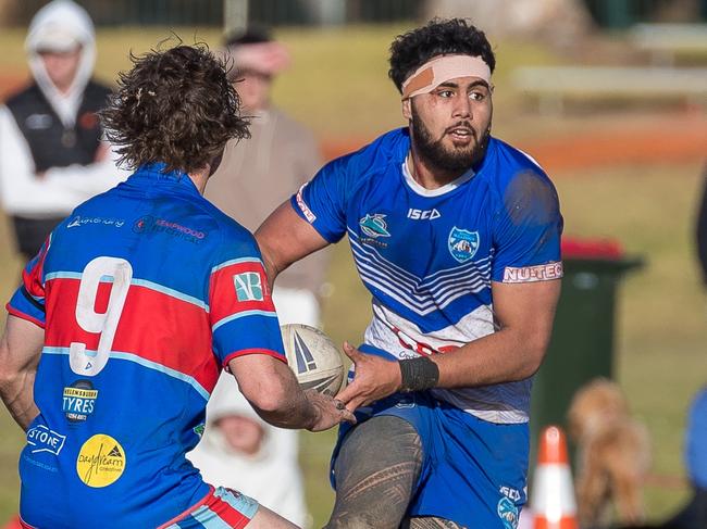 Abraham Peters in action for Bosco. Picture: Adam Wrightson Photography