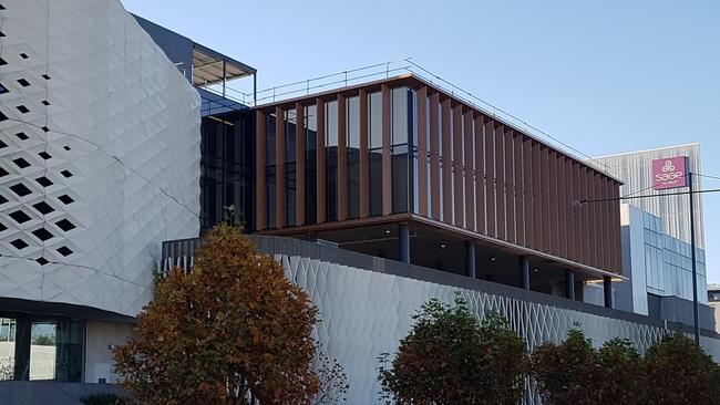 Maroondah Council's new offices at Ringwood Town Square are nearing completion. Picture: Kiel Egging.