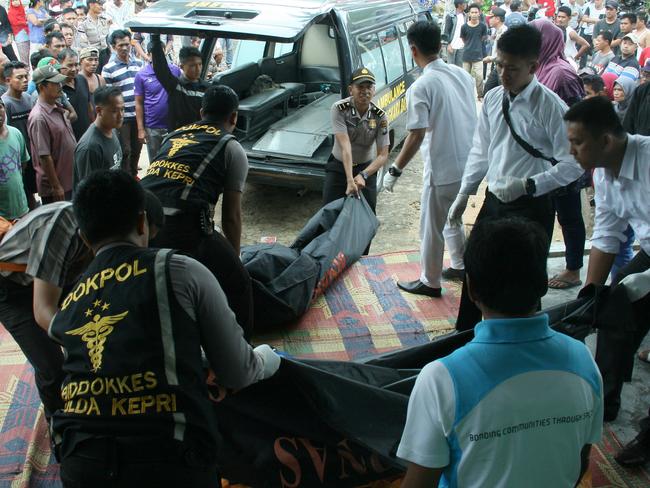 A woman believed to have organised the illegal boat trip was arrested. Picture: AFP/SEI LATIFA