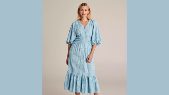 The Preview Broderie Midi Dress. Image: Target