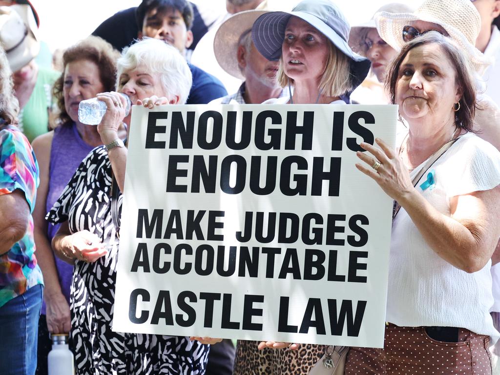 Protesters at the Rally For Justice. Picture: Brendan Radke