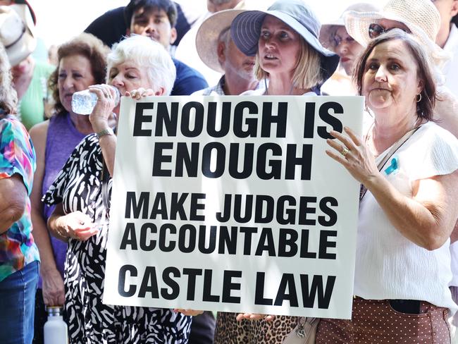 Protesters at the Rally For Justice. Picture: Brendan Radke