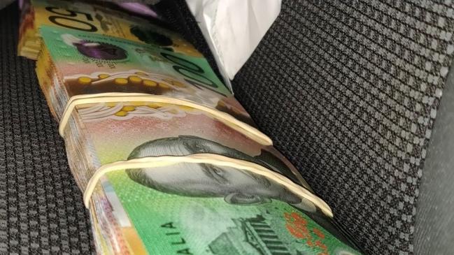 Police also found $11,470 in a vehicle. Picture: SA Police