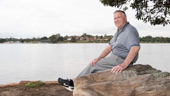 Bruce Brown at Rodd Point, Five Dock where he spotted a bull shark. Picture: Monique Harmer