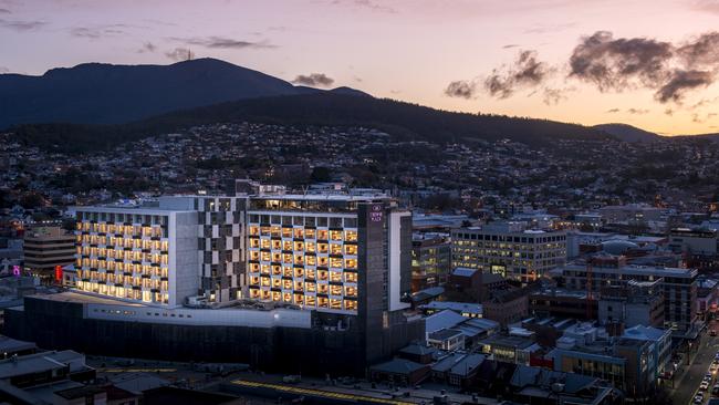 Crowne Plaza at night. Picture: Francois Fourie