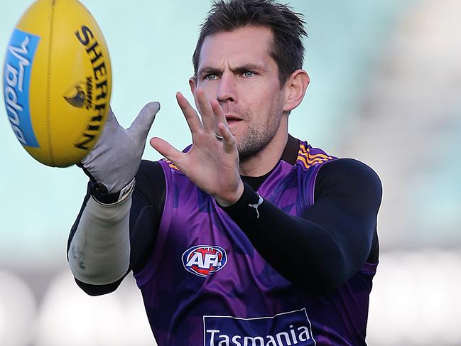 Hawthorn training at Aurora Stadium. Luke Hodge. Picture: SAM ROSEWARNE