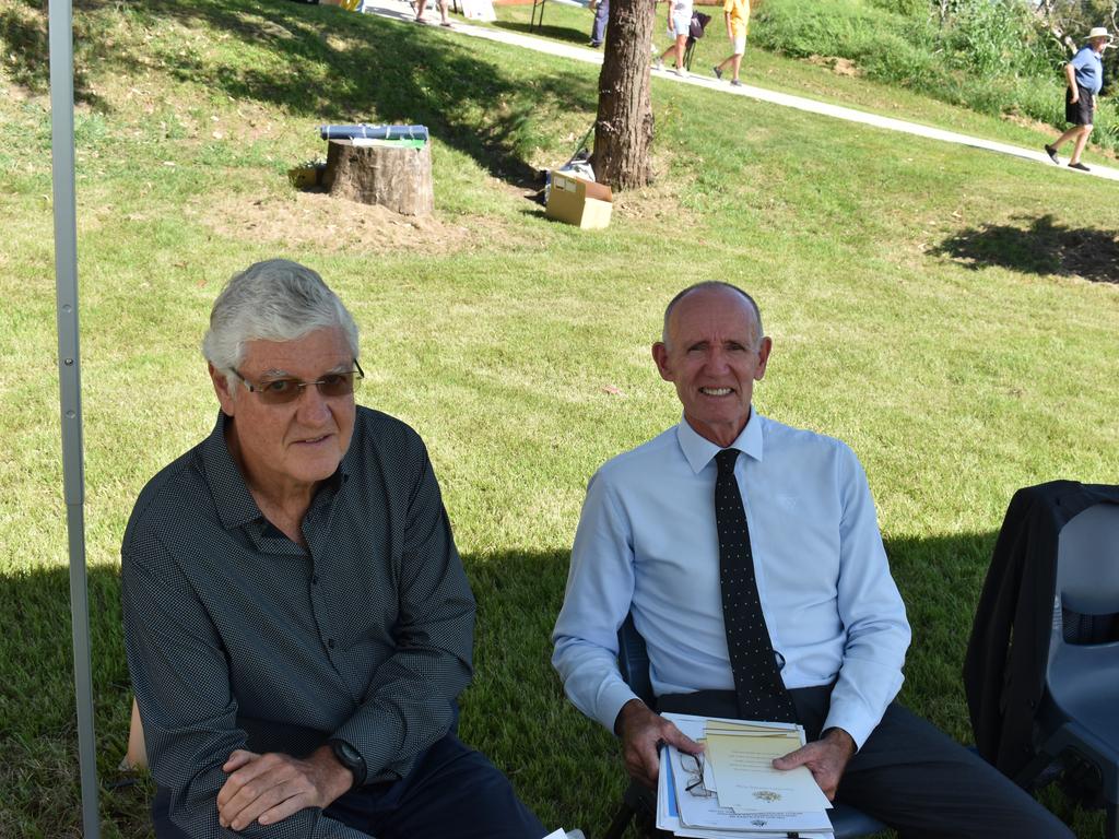 George Thompson and Richmond Valley Council mayor Robert Mustow.