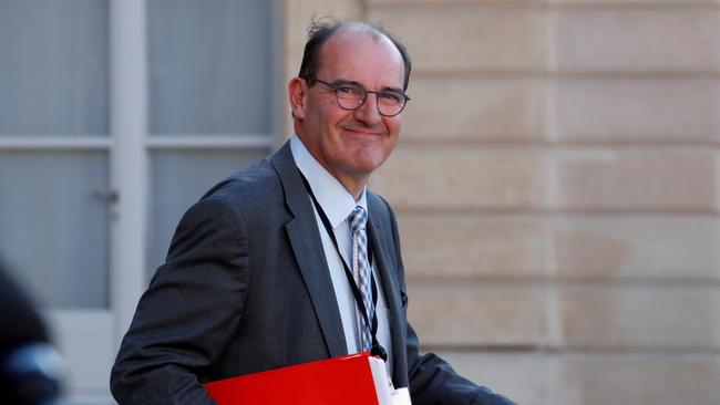 Jean Castex at the Elysee Palace in Paris. Picture: AFP