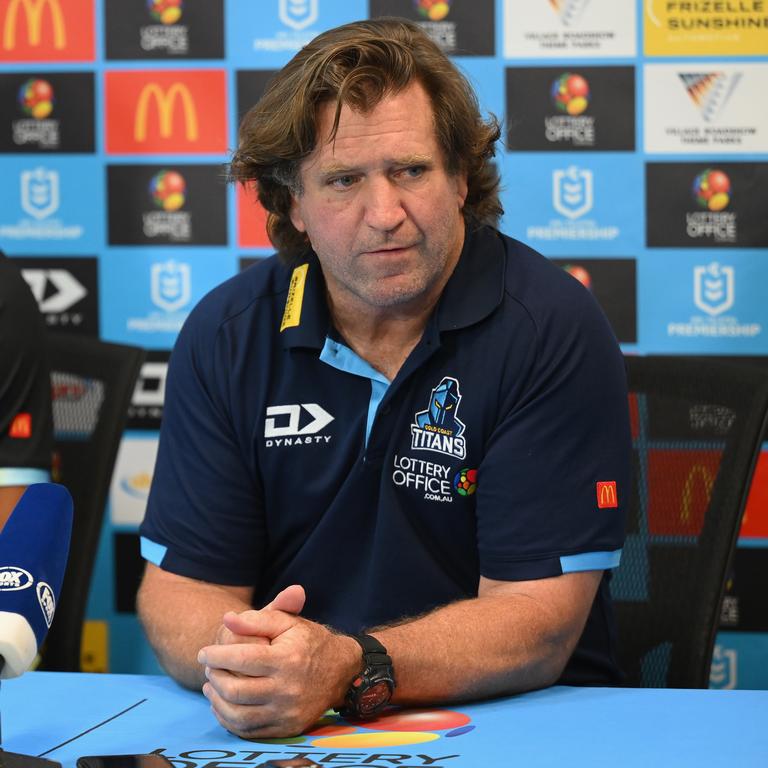 It’s been a tough time for Des Hasler. Picture: NRL Photos